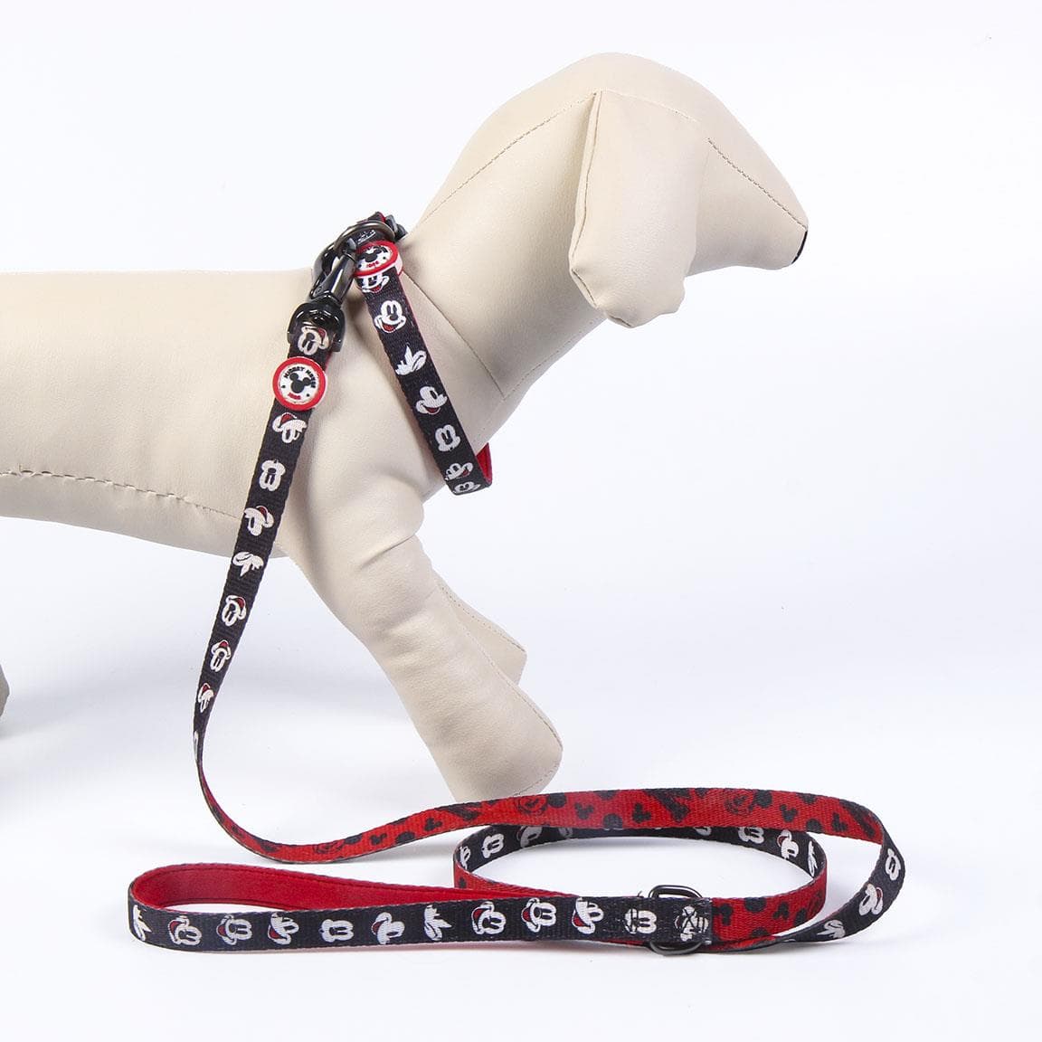 Smycz Disney Mickey Mouse - Materiałowa smycz spacerowa dla psa