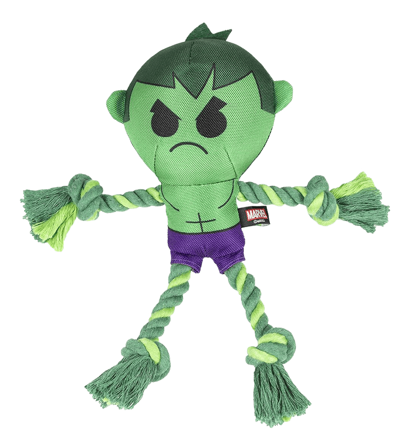 Zabawka Szarpak ze sznurem Avengers Hulk - dla psa