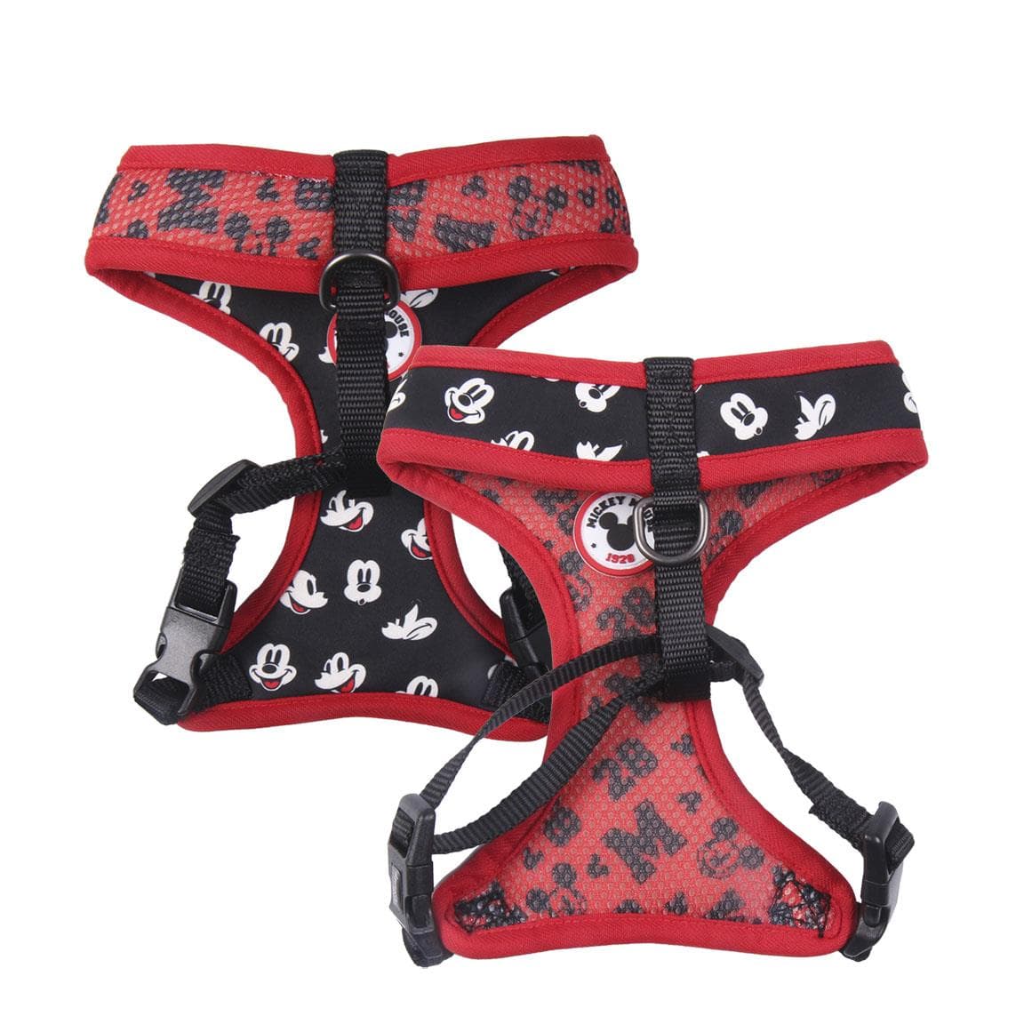 2w1 Dwustronne Szelki Disney Mickey Mouse - spacerowe szelki dla psa