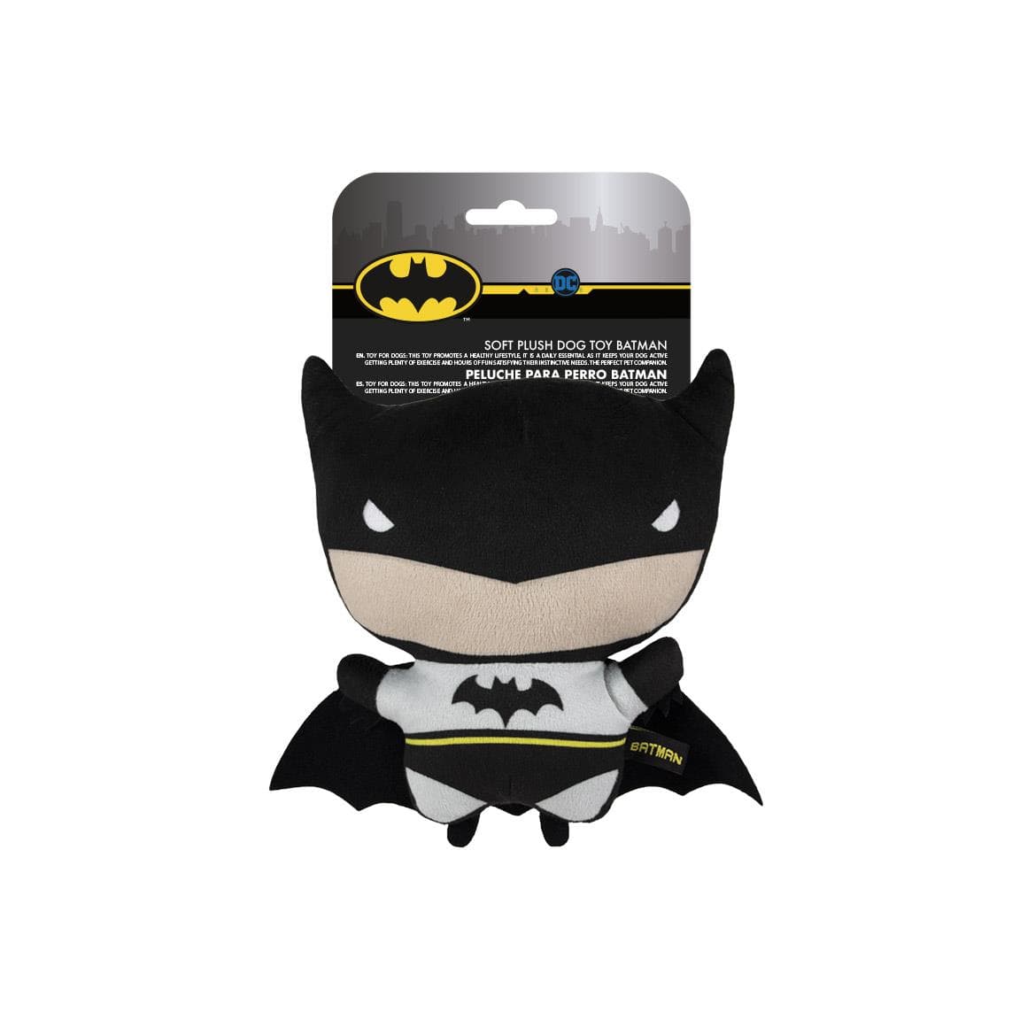 Zabawka Piszcząca Batman DC Comics -pluszak dla psów do aportowania