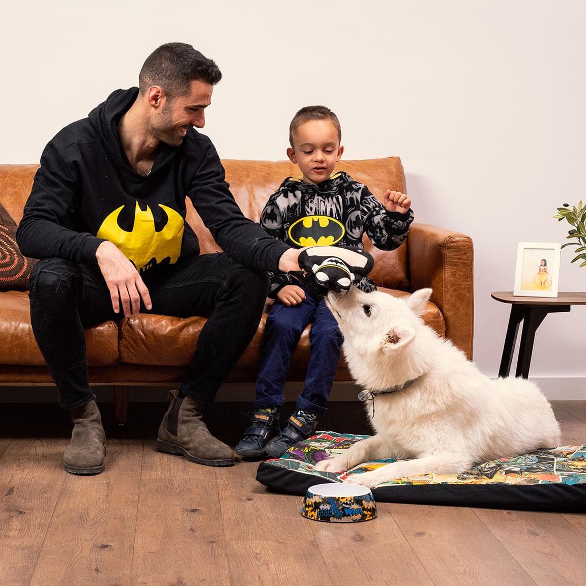 Zabawka Piszcząca Batman DC Comics -pluszak dla psów do aportowania