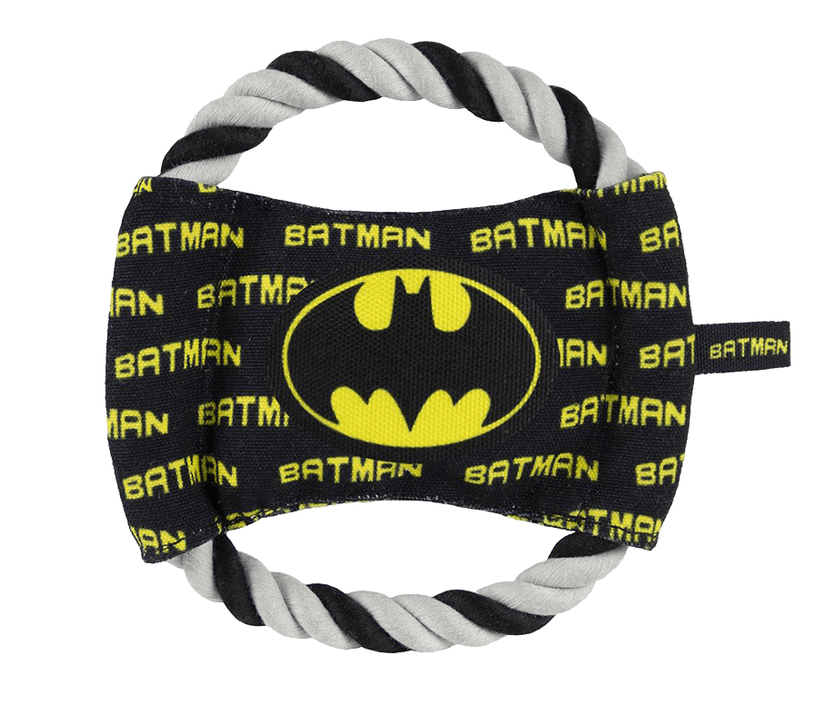 Szarpak DC Batman - sznur gryzak okrągły pleciony 15 cm