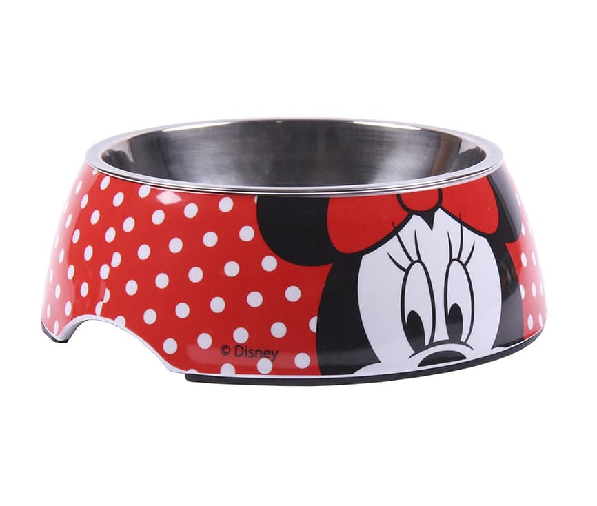 Miska Minnie Mouse - Metalowa miska dla psa z wzorem Myszki Miki
