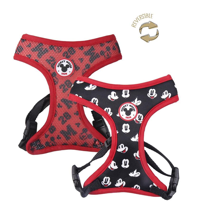 2w1 Dwustronne Szelki Disney Mickey Mouse - spacerowe szelki dla psa