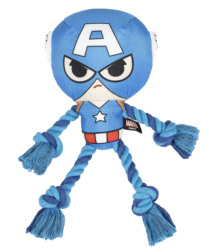 Szarpak Sznur Avengers Capitan America - zabawka pleciona do szarpania dla psów